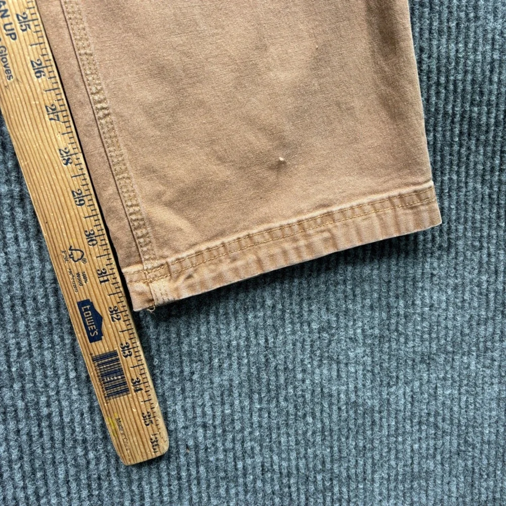 Duluth Trading Co Flex Fire Hose Pants Men 35x32 (Tag 38x34) Tan Workwear Rugged